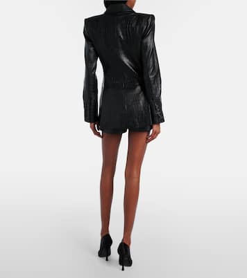 Shorts aus Leder | Alex Perry