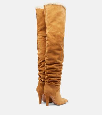 Elsa 100 suede over-the-knee boots | Paris Texas
