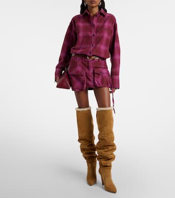 Elsa 100 suede over-the-knee boots | Paris Texas