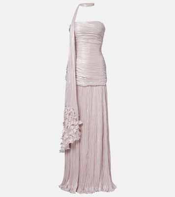 Dayana ruched scarf-detail gown | Marmar Halim