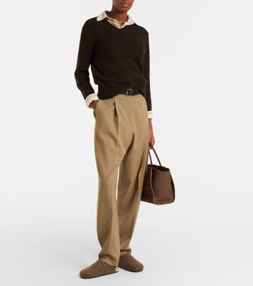 Marlo 12 leather tote bag | The Row