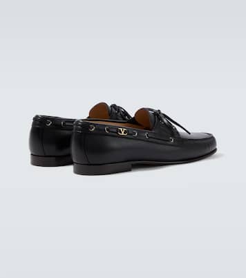 Palm Avenue VLogo 레더 보트 슈즈 | Valentino Garavani