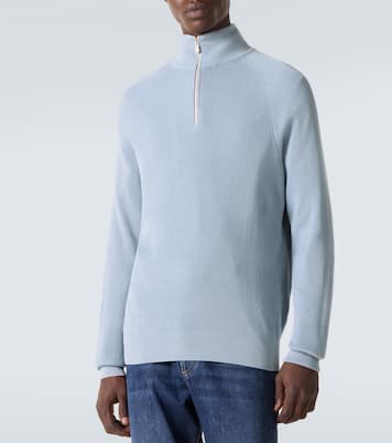 Ribbed-knit cotton sweater | Brunello Cucinelli