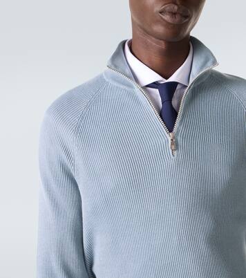 Ribbed-knit cotton sweater | Brunello Cucinelli