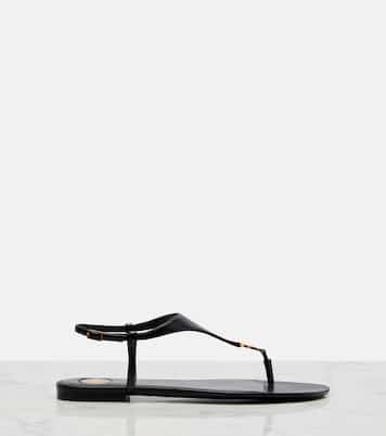 Cassandre leather thong sandals | Saint Laurent