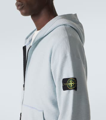 Compass cotton-blend hoodie | Stone Island