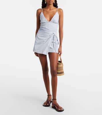 Lista pinstripe cotton-blend top | SIR