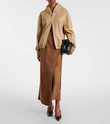 Kapuzenjacke Leo aus Leder | Nour Hammour