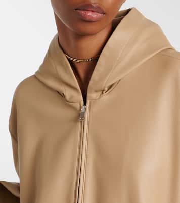 Kapuzenjacke Leo aus Leder | Nour Hammour