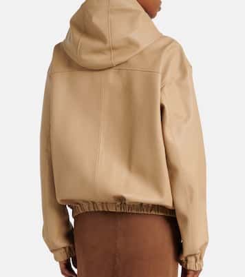 Kapuzenjacke Leo aus Leder | Nour Hammour