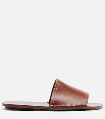 Studded leather slides | Toteme