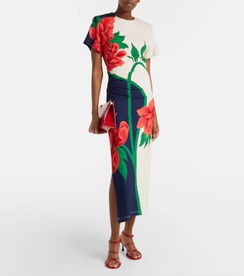 Lela floral jersey maxi dress | La DoubleJ