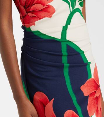 Lela floral jersey maxi dress | La DoubleJ