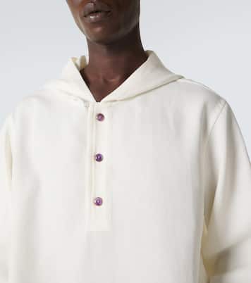 Veste à capuche en lin à améthystes | God's True Cashmere