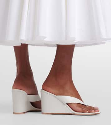 Wedge-Sandalen aus Leder | Gianvito Rossi