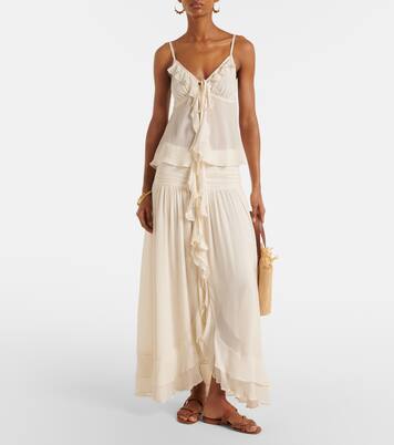 Neree ruffled maxi skirt | Poupette St Barth