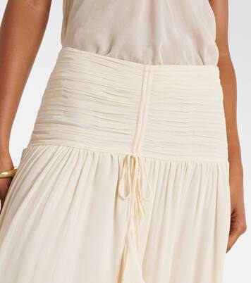 Falda larga Neree con volantes | Poupette St Barth