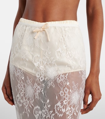 Jupe longue Eteri en dentelle à fleurs | Aya Muse