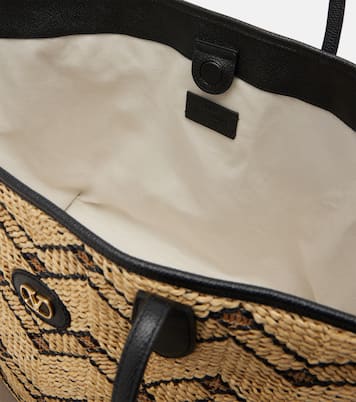 VLogo Large raffia tote bag | Valentino Garavani