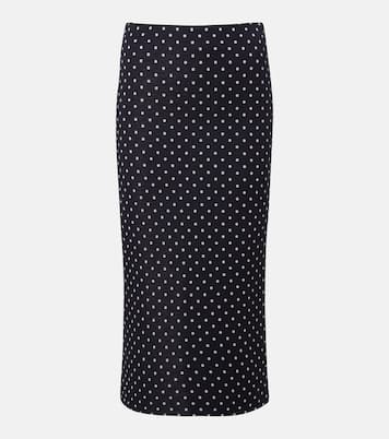 Polka-dot jersey midi skirt | Max Mara