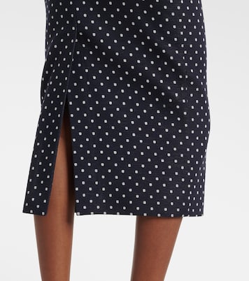 Polka-dot jersey midi skirt | Max Mara