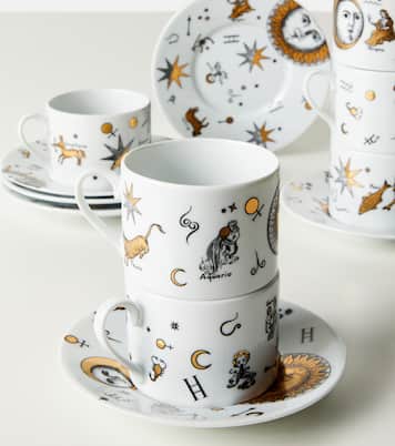 Astronomici set of 6 teacups and saucers | Fornasetti
