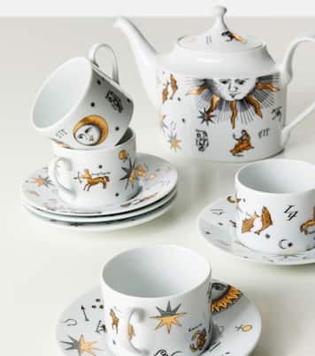 Astronomici set of 6 teacups and saucers | Fornasetti