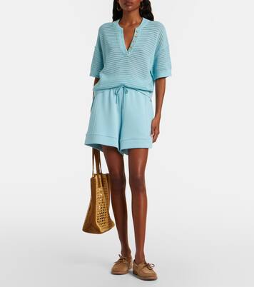 Callie网眼针织棉质Polo衫式毛衣 | Varley