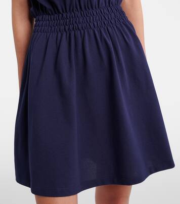 Greca cotton piqué polo dress | Versace