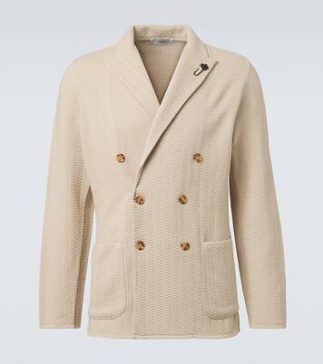 Double-breasted virgin wool blazer | Lardini