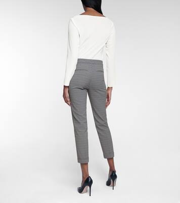 Pantalon imprimé à taille haute en coton mélangé | Etro