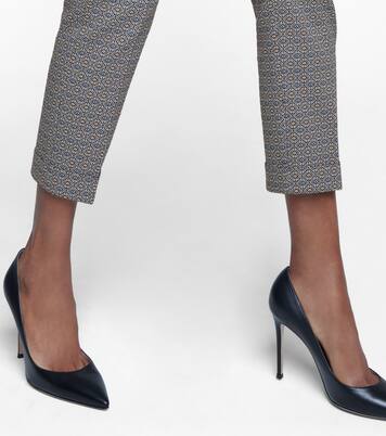 Pantalon imprimé à taille haute en coton mélangé | Etro