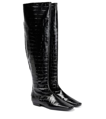Overknee-Stiefel aus Leder | Toteme