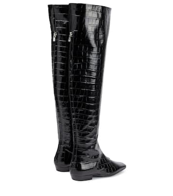 Overknee-Stiefel aus Leder | Toteme