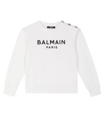 Sweat-shirt en coton à logo | Balmain Kids