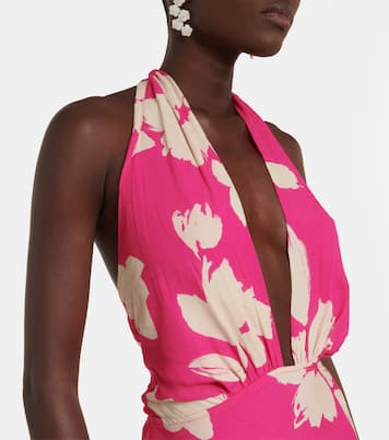 Robe longue Tatum à fleurs | Velvet