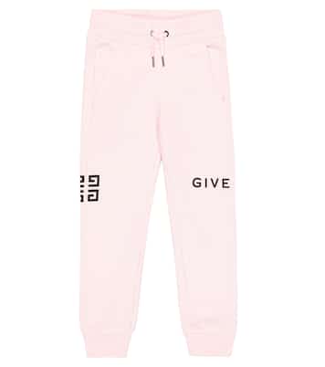 4G cotton-blend jersey sweatpants | Givenchy Kids
