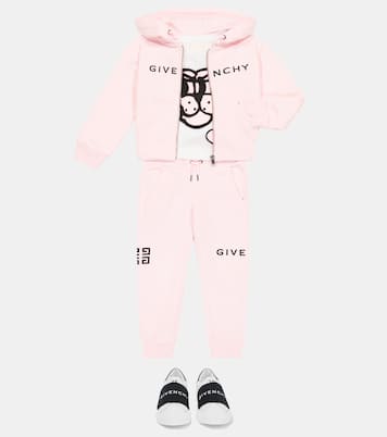 4G cotton-blend jersey sweatpants | Givenchy Kids