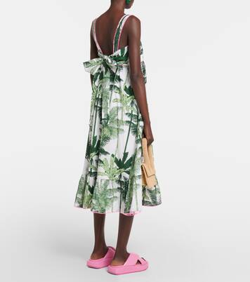 Robe midi imprimée en coton | Juliet Dunn