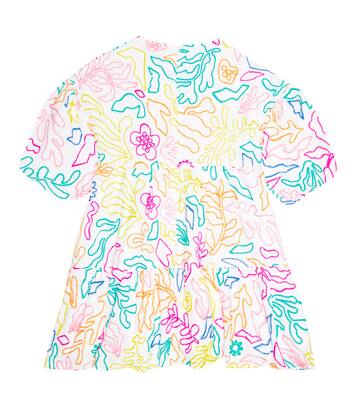 Embroidered cotton and linen dress | Marc Jacobs Kids