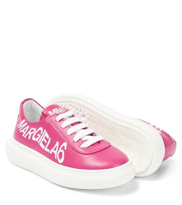 Logo leather sneakers | MM6 Maison Margiela Kids