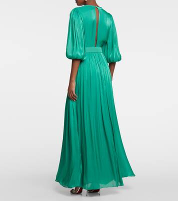 Brennie乔其纱长礼服 | Costarellos