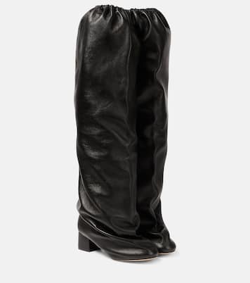 Bowe leather over-the-knee boots | Khaite
