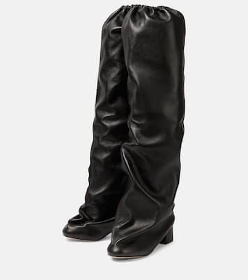 Bowe leather over-the-knee boots | Khaite