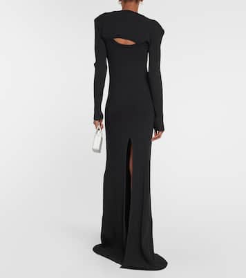 Verzierte Robe aus Rippstrick | David Koma