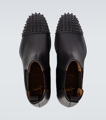 Melon Spikes皮革切尔西靴 | Christian Louboutin