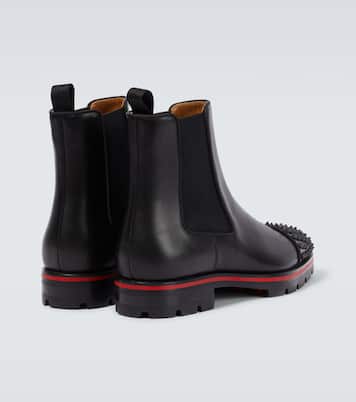 Melon Spikes皮革切尔西靴 | Christian Louboutin