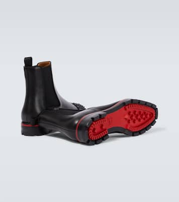 Melon Spikes皮革切尔西靴 | Christian Louboutin