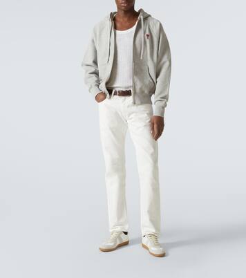Ami De Cœur cotton jersey zip-up hoodie | Ami Paris