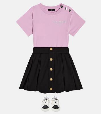 Pleated skirt | Balmain Kids